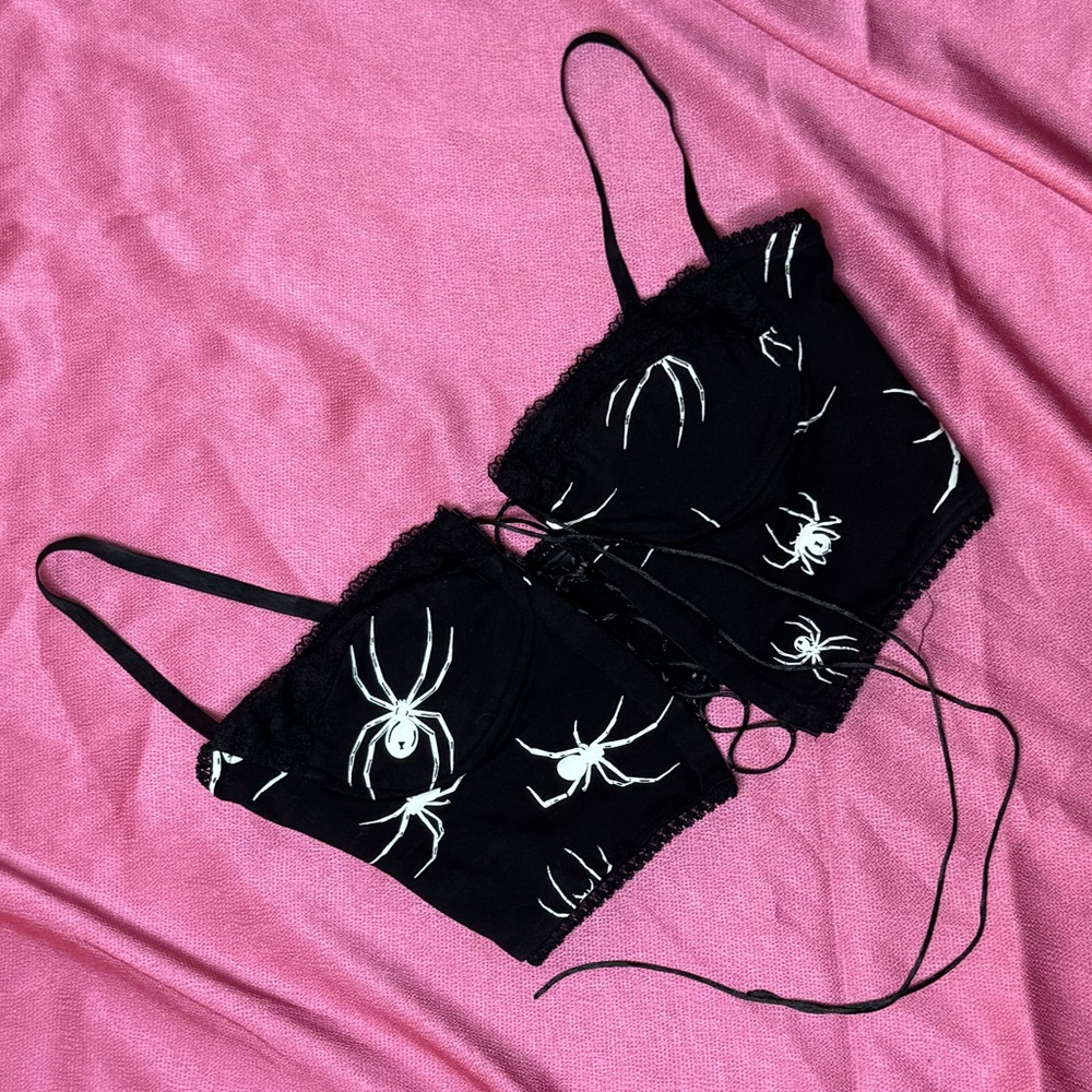SOLD ON DEPOP🖤Spider Corset Tank🖤